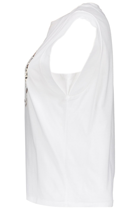Geisha witte dames top | Zijaanzicht