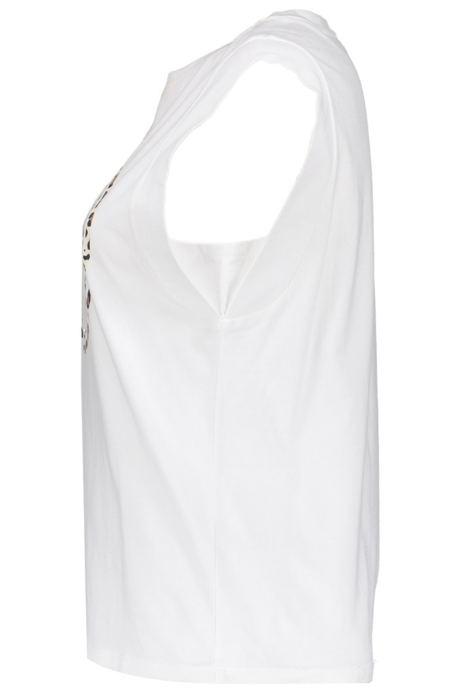 Geisha witte dames top | Zijaanzicht