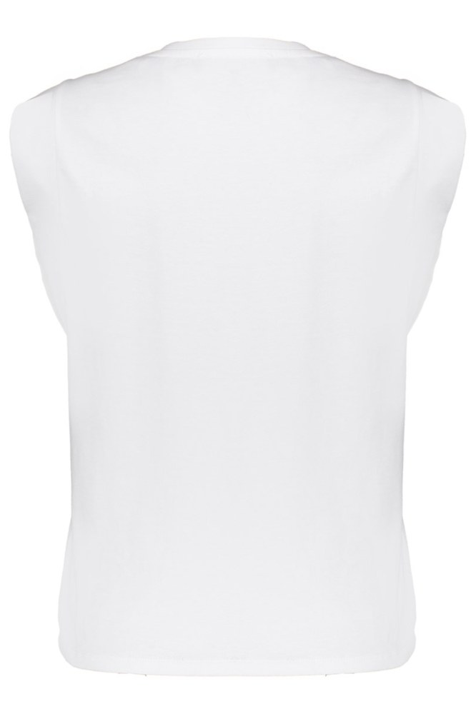 Geisha witte dames top | Achteraanzicht
