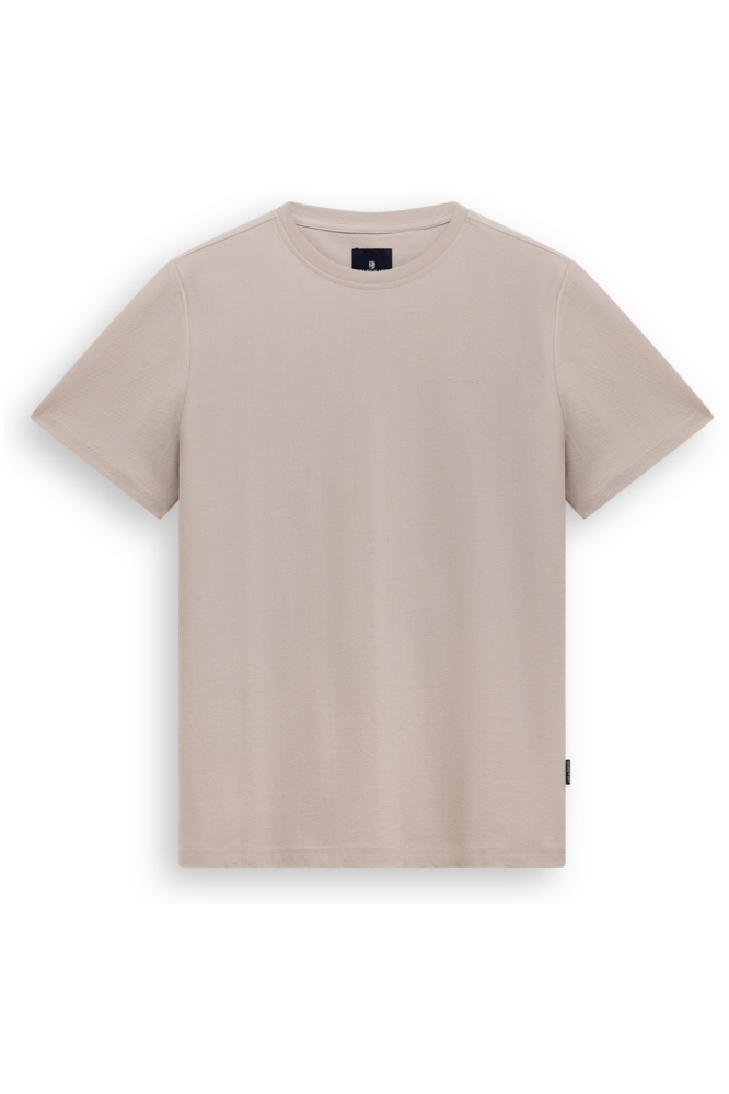 State of Art beige heren t-shirt | Vooraanzicht