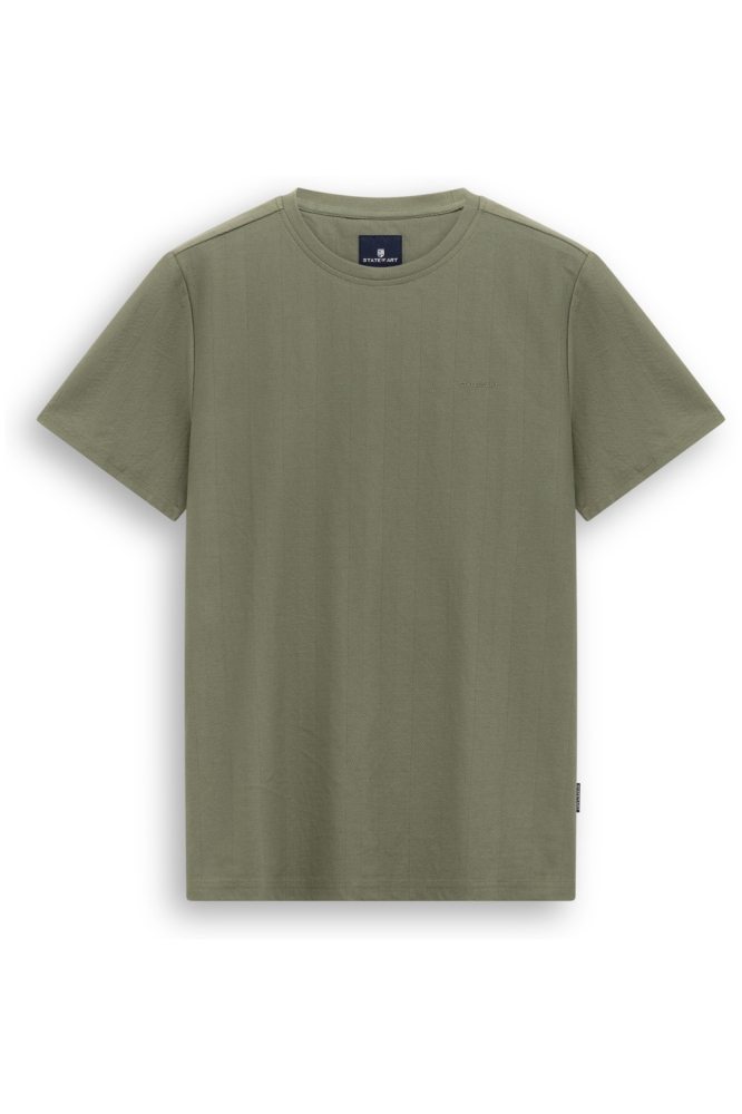 State of Art groene heren t-shirt | Vooraanzicht