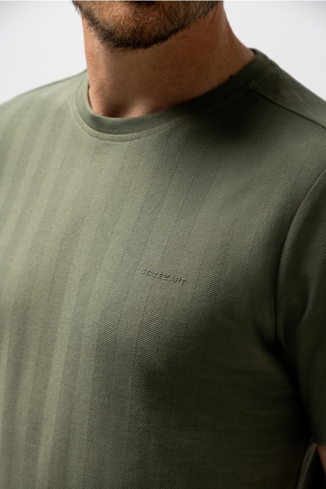 State of Art groene heren t-shirt | Kleurstaal