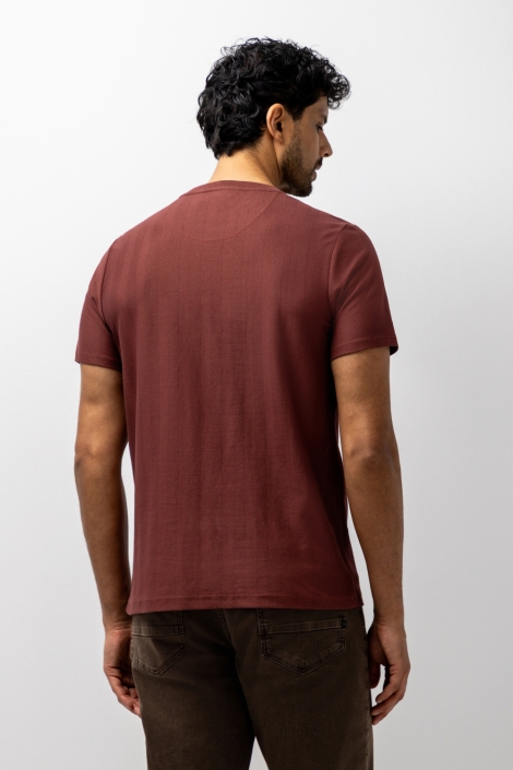 State of Art roze heren t-shirt | Model achteraanzicht