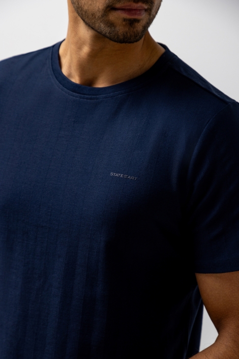 State of Art blauwe heren t-shirt | Kleurstaal