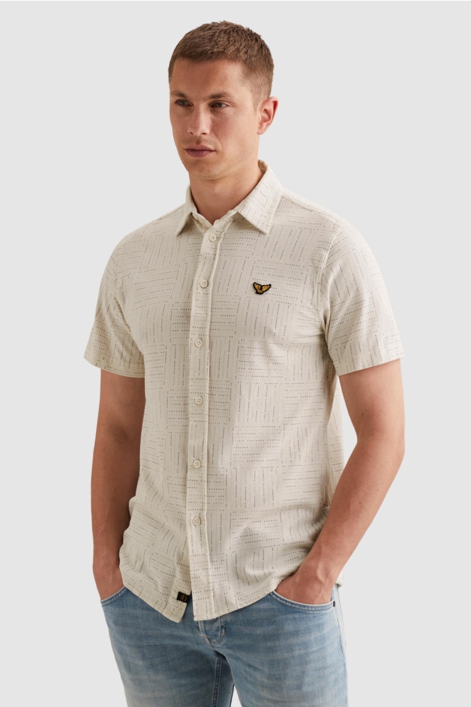 PME legend witte heren overhemd | Model vooraanzicht