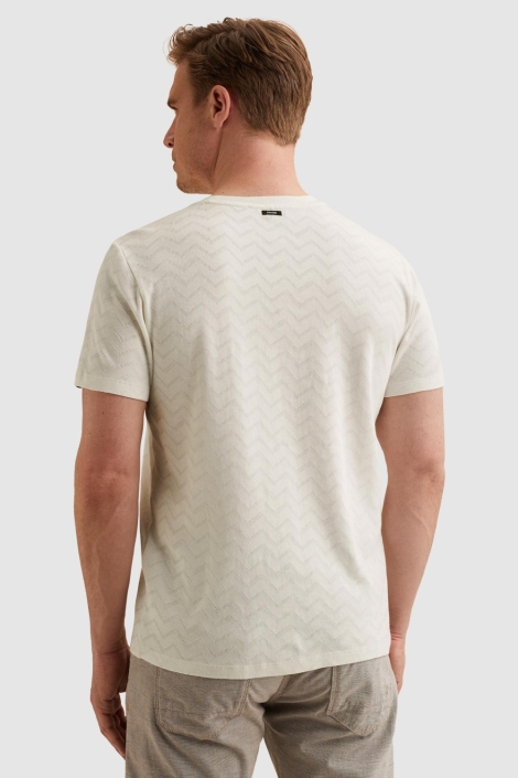 Vanguard witte heren t-shirt | Model achteraanzicht