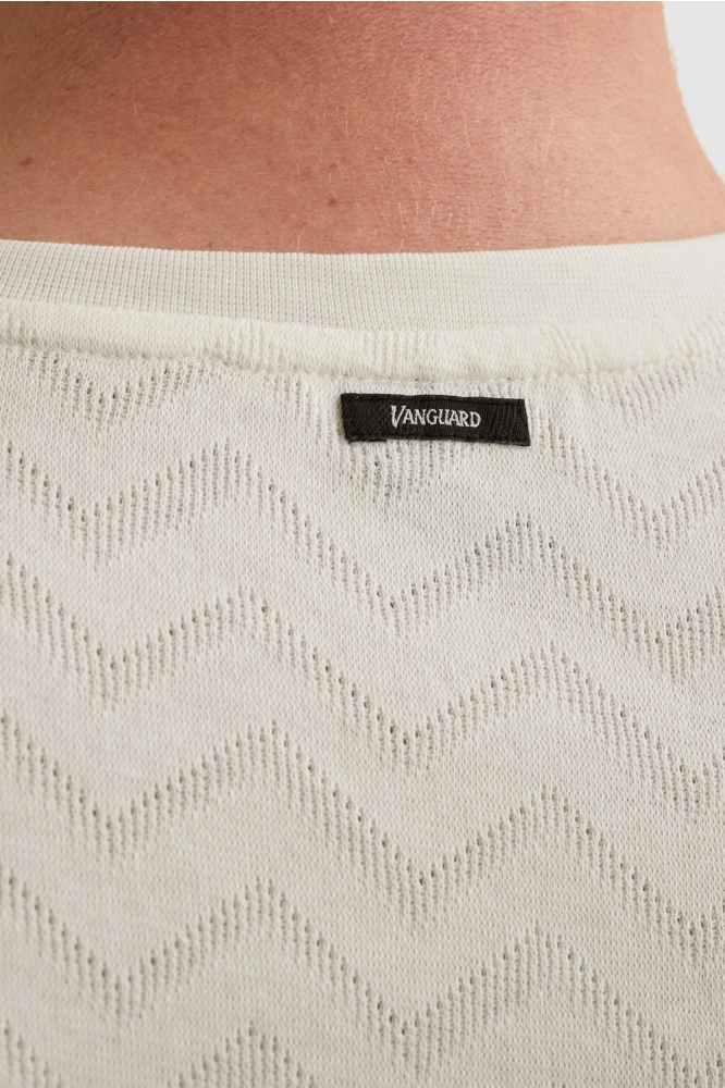 Vanguard witte heren t-shirt | Kleurstaal
