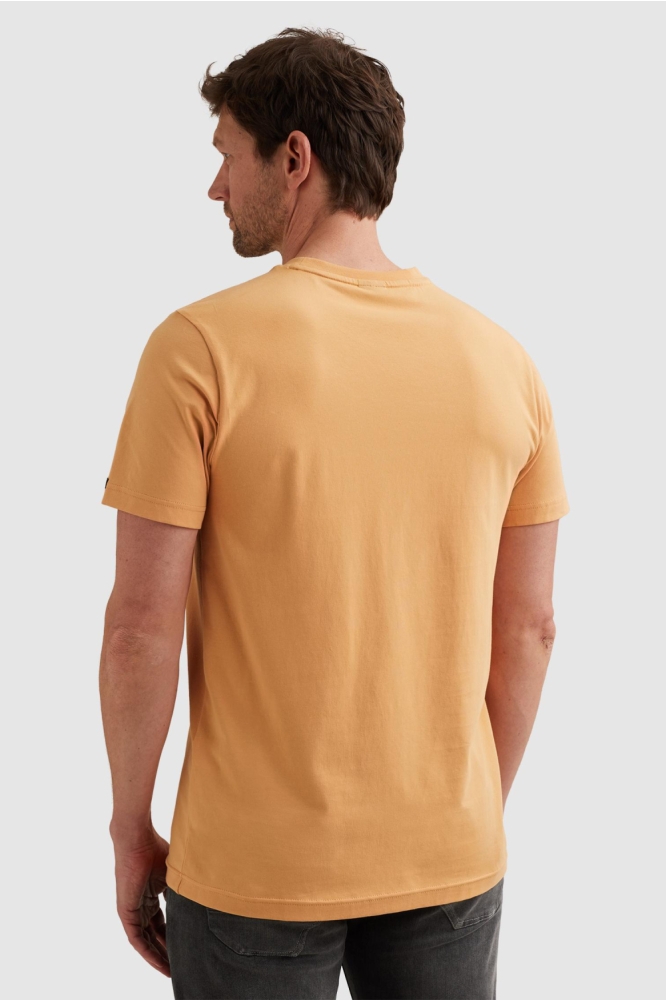 PME legend oranje heren t-shirt | Model achteraanzicht