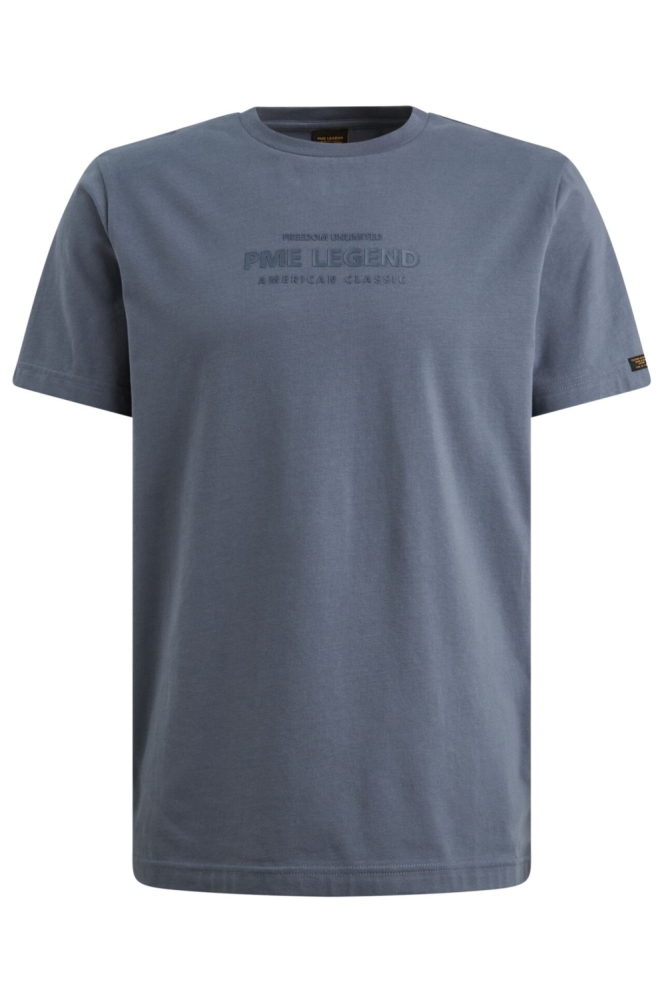 PME legend blauwe heren t-shirt | Vooraanzicht