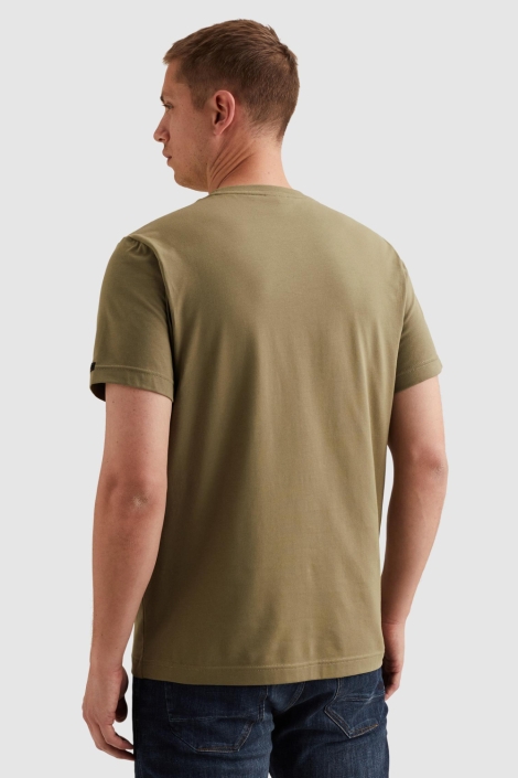 PME legend groene heren t-shirt | Model achteraanzicht