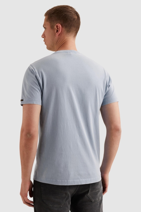 PME legend blauwe heren t-shirt | Model achteraanzicht
