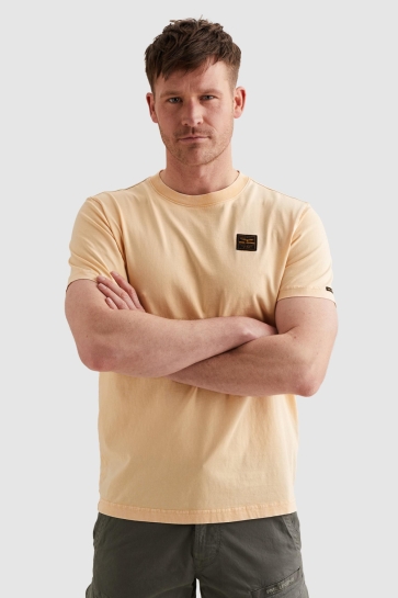 PME legend short sleeve r-neck washed garment Oranje