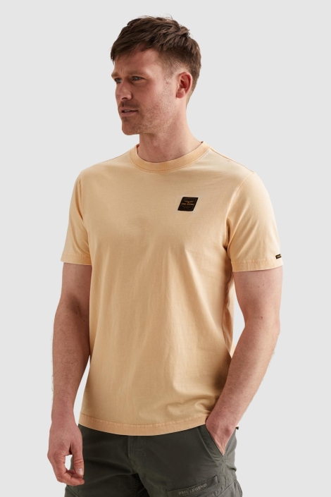 PME legend oranje heren t-shirt | Model achteraanzicht