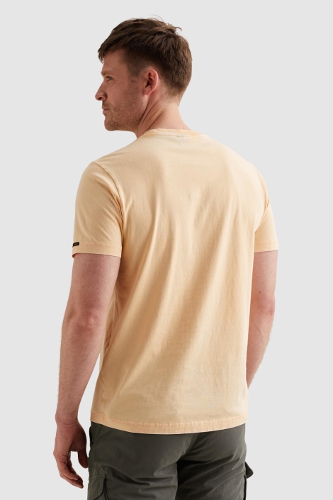 PME legend oranje heren t-shirt | Model achteraanzicht