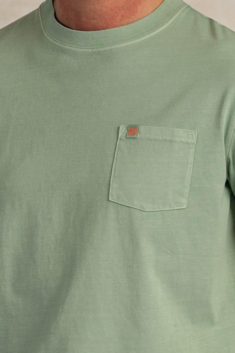 NZA groene heren t-shirt | Close up