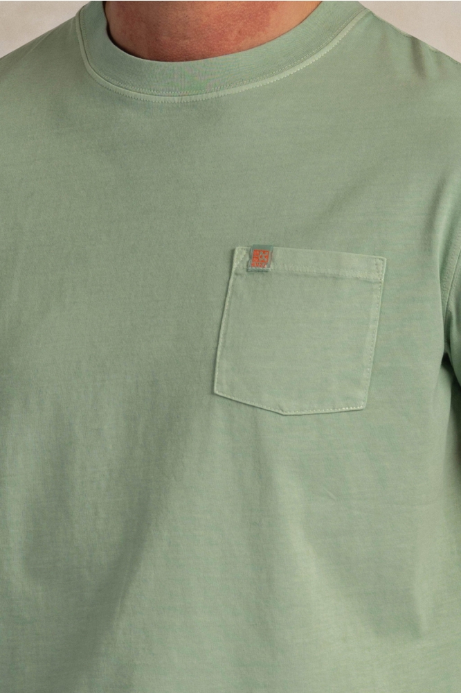 NZA groene heren t-shirt | Close up