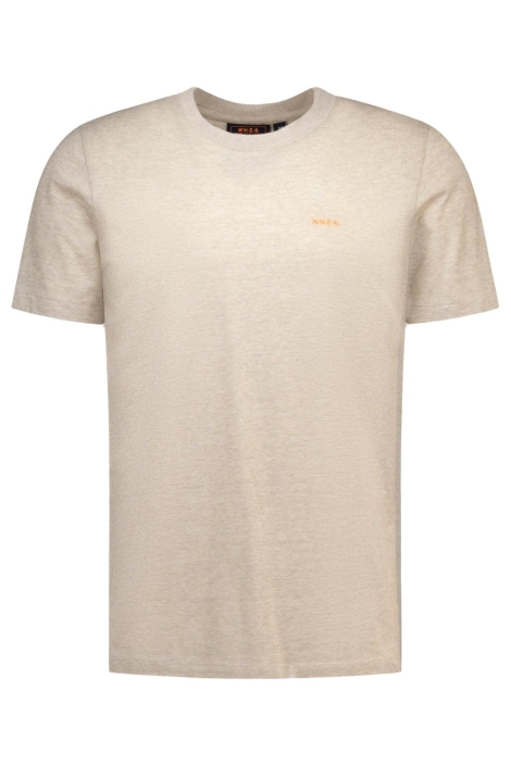 NZA zand heren t-shirt | Vooraanzicht