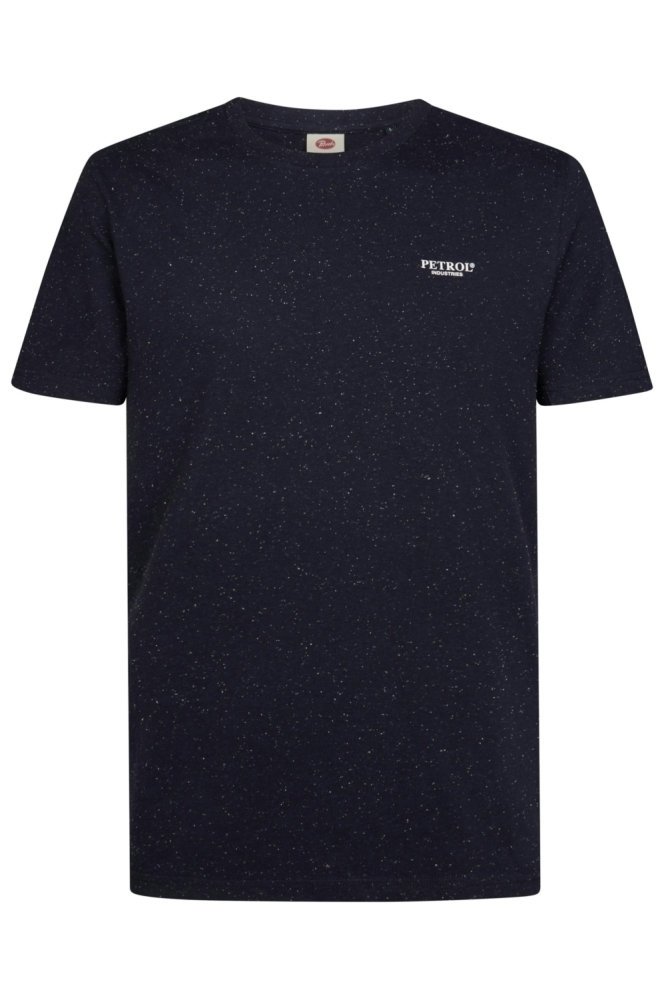 Petrol Industries blauwe heren t-shirt | Vooraanzicht