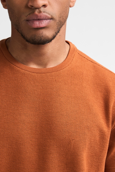 Petrol Industries koperen heren t-shirt | Close up