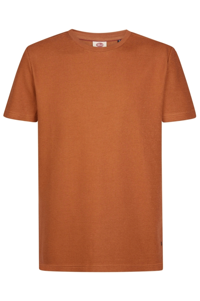 Petrol Industries koperen heren t-shirt | Vooraanzicht