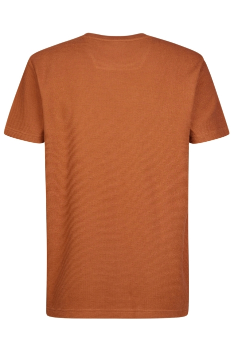Petrol Industries koperen heren t-shirt | Achteraanzicht