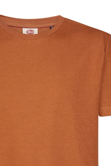 Petrol Industries koperen heren t-shirt | Close up