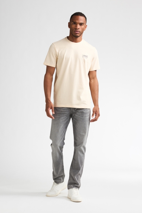 Petrol Industries beige heren t-shirt | Model