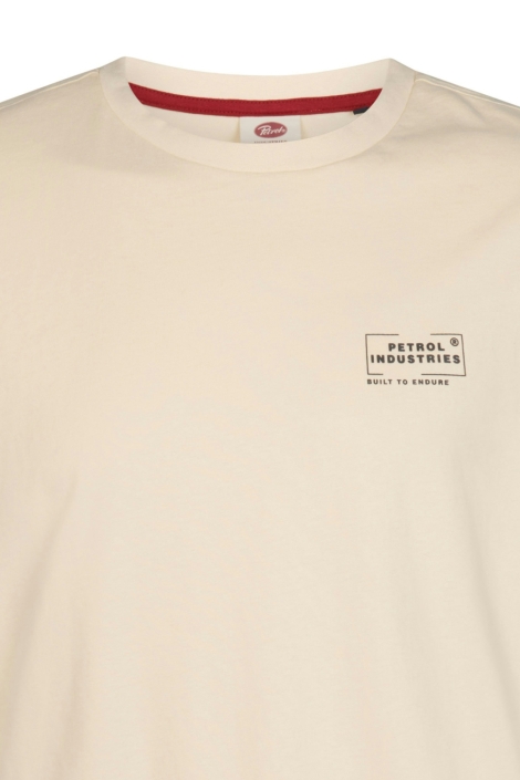Petrol Industries beige heren t-shirt | Kleurstaal