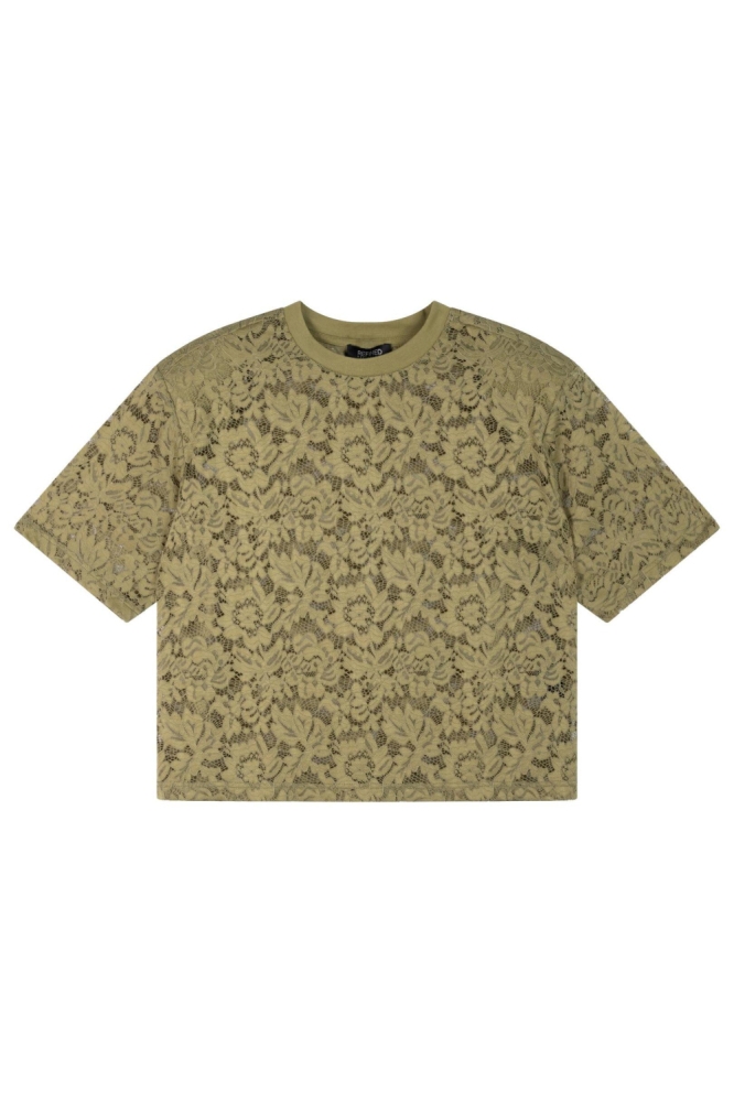 Refined Department groene dames t-shirt | Vooraanzicht