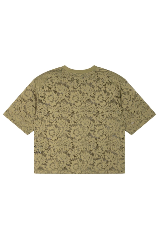 Refined Department groene dames t-shirt | Achteraanzicht