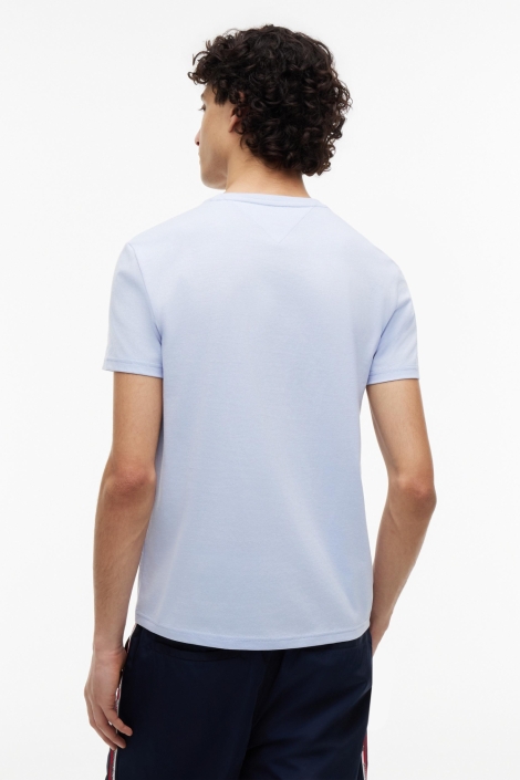 Tommy Jeans blauwe heren t-shirt | Model achteraanzicht