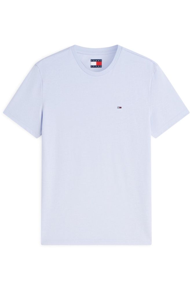 Tommy Jeans blauwe heren t-shirt | Close up