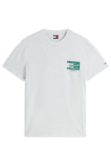 Tommy Jeans grijze heren t-shirt | Vooraanzicht