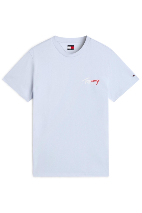 Tommy Jeans blauwe heren t-shirt | Vooraanzicht