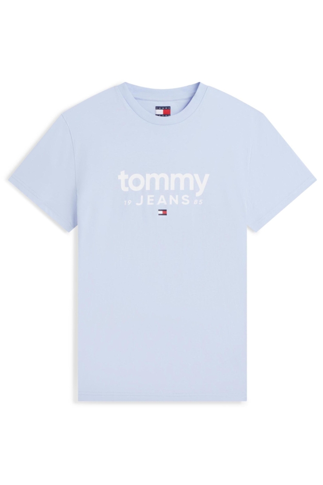 Tommy Jeans blauwe heren t-shirt | Vooraanzicht