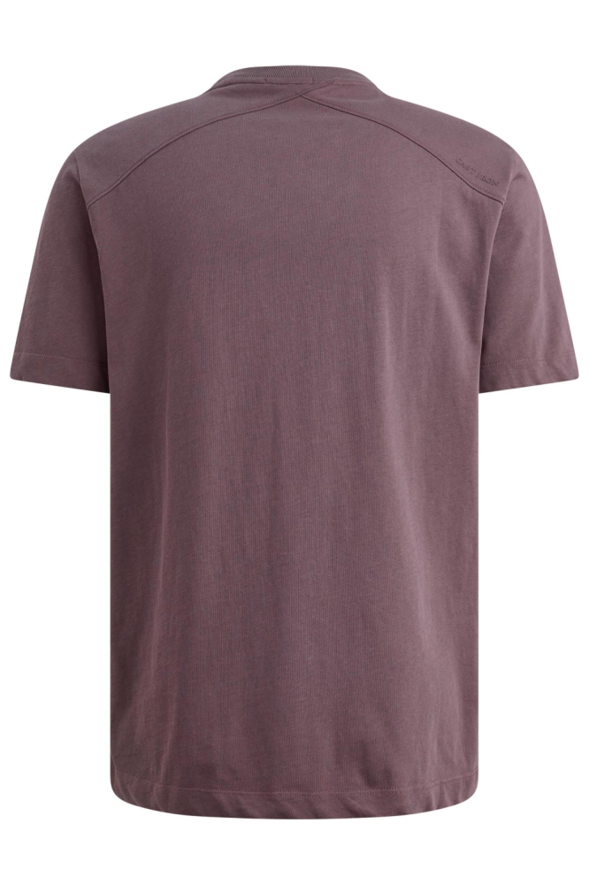 Cast Iron bordeaux heren t-shirt | Achteraanzicht