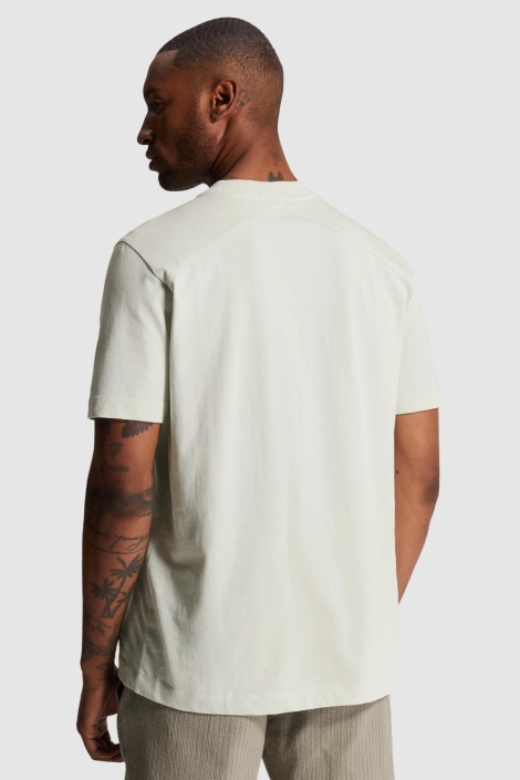 Cast Iron grijze heren t-shirt | Model achteraanzicht