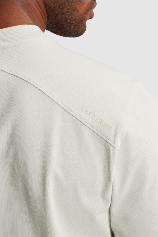 Cast Iron grijze heren t-shirt | Kleurstaal
