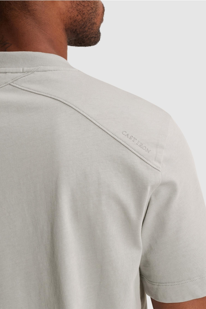Cast Iron grijze heren t-shirt | Kleurstaal