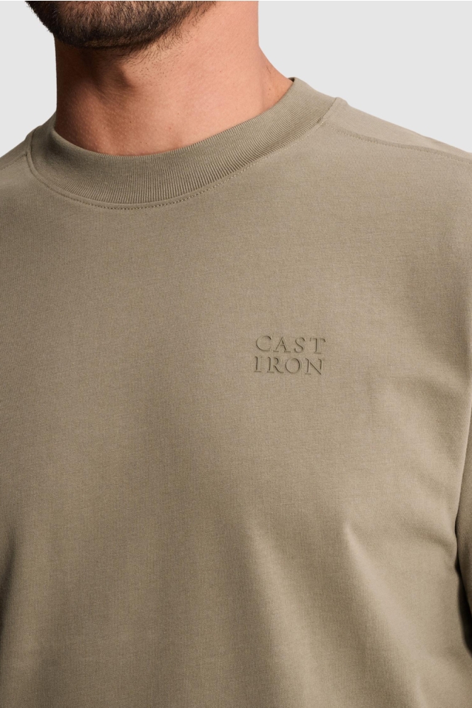 Cast Iron groene heren t-shirt | Kleurstaal