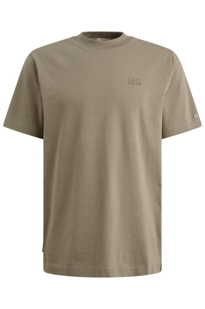 Cast Iron groene heren t-shirt | Vooraanzicht