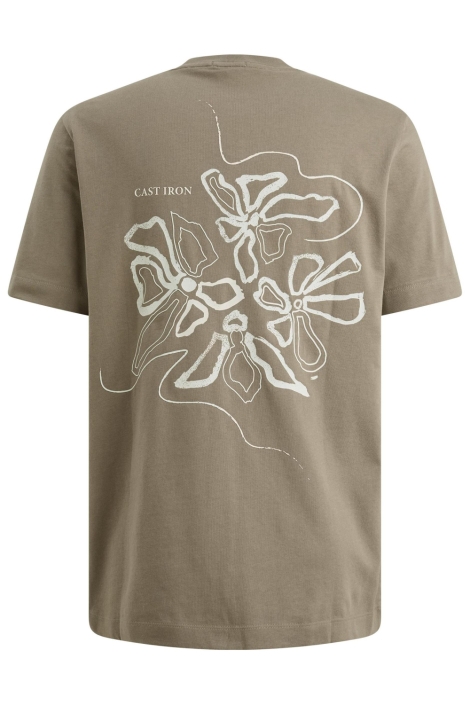 Cast Iron groene heren t-shirt | Achteraanzicht