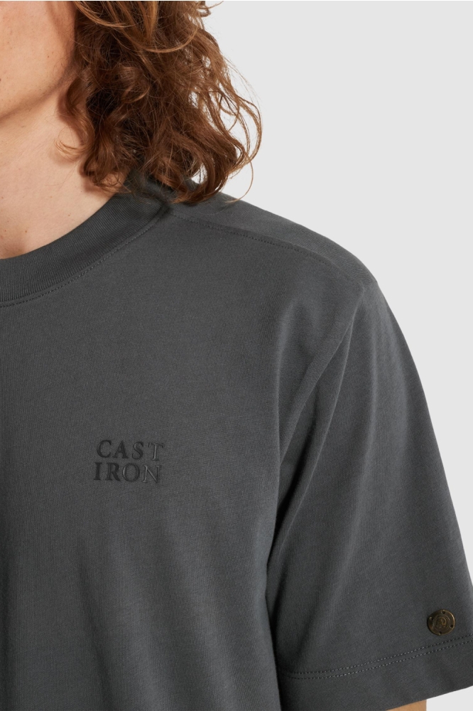 Cast Iron grijze heren t-shirt | Unique Selling Point