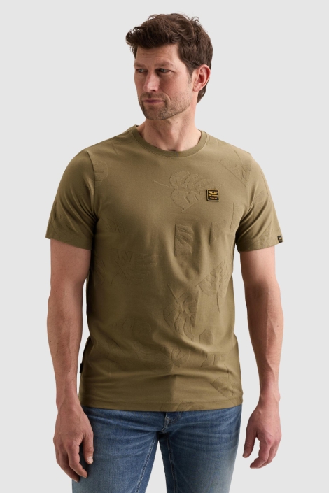 PME legend groene heren t-shirt | Model vooraanzicht