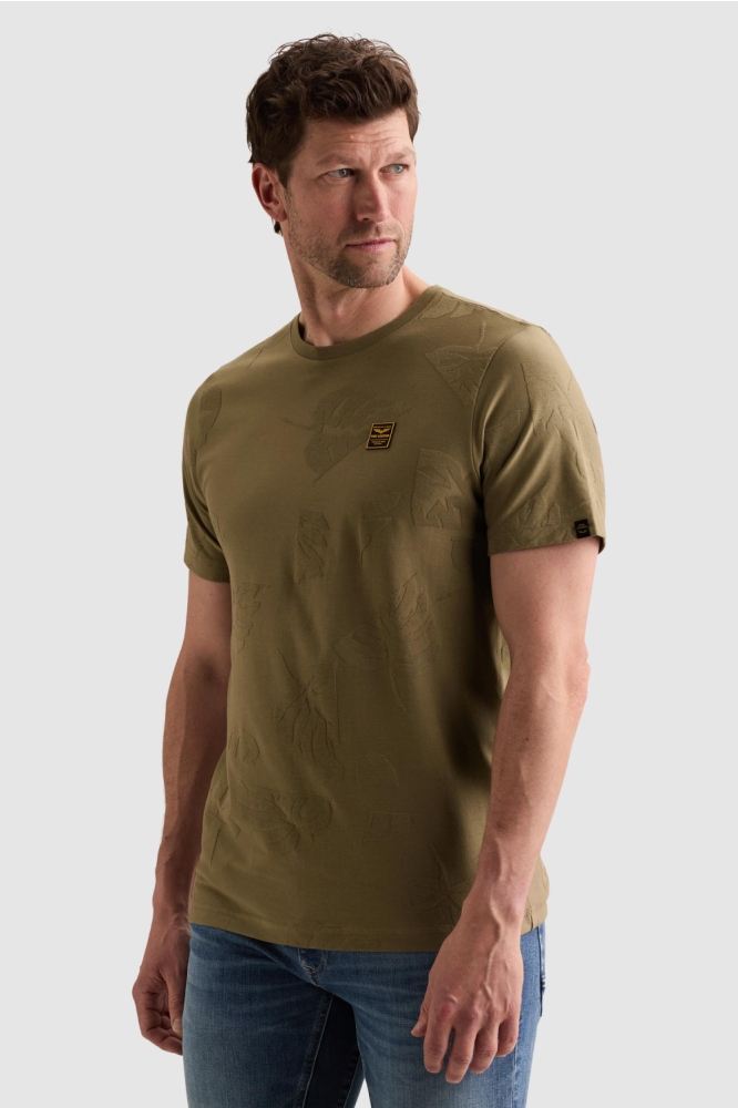PME legend groene heren t-shirt | Model vooraanzicht