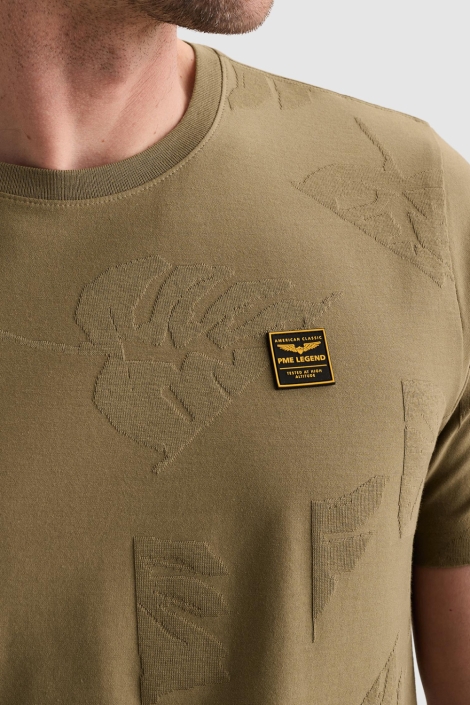 PME legend groene heren t-shirt | Close up