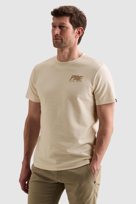 PME legend witte heren t-shirt | Model vooraanzicht