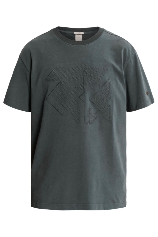 Cast Iron groene heren t-shirt | Vooraanzicht