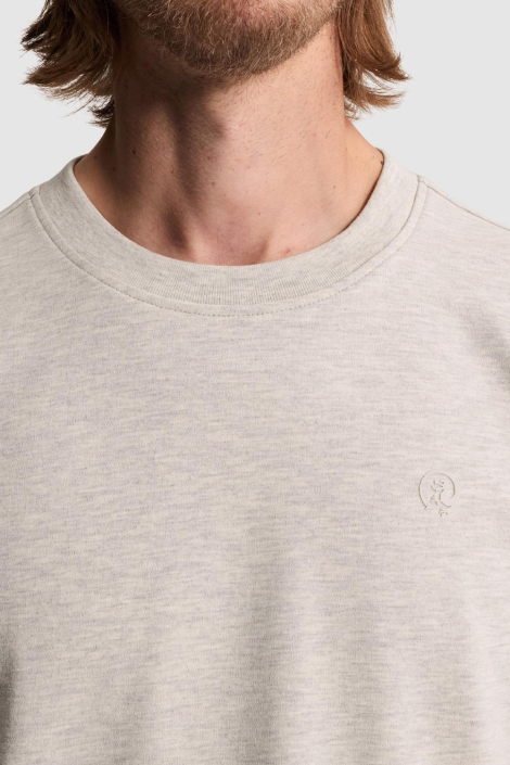 Cast Iron grijze heren t-shirt | Close up