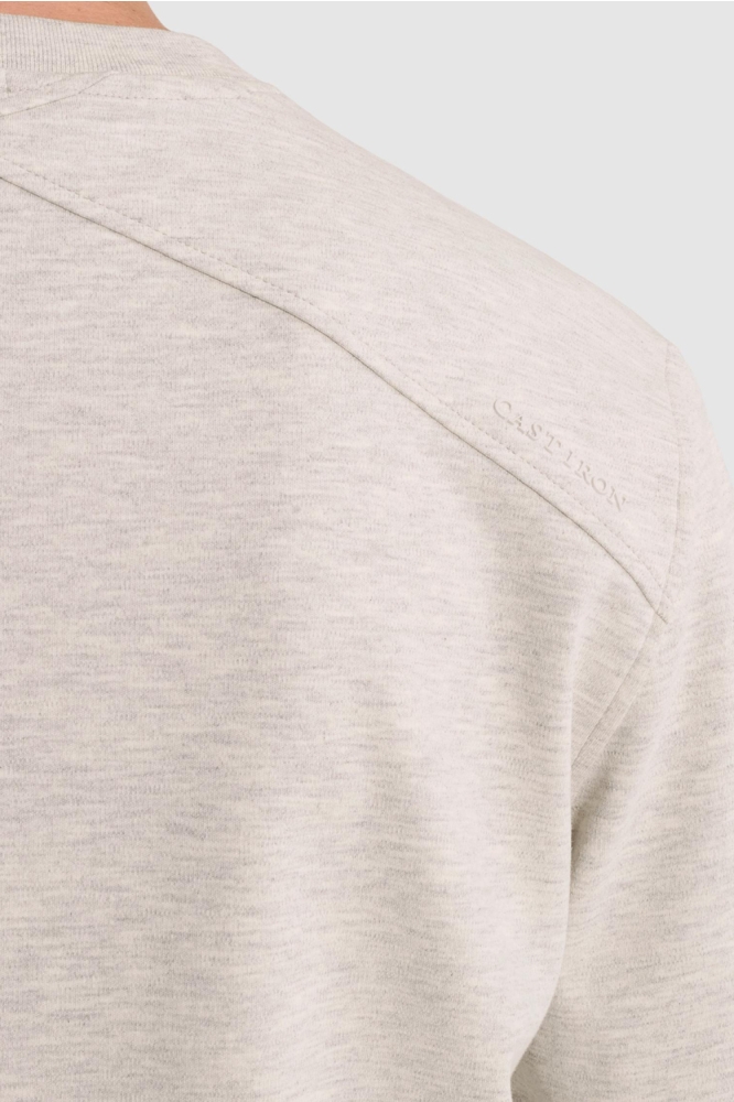 Cast Iron grijze heren t-shirt | Close up